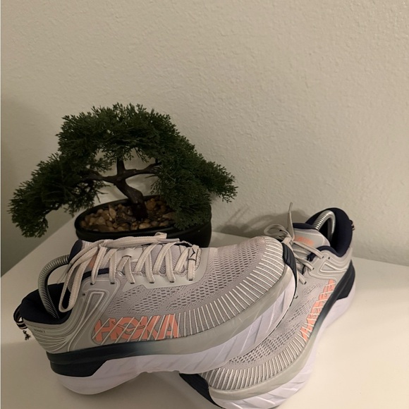 Hoka One One Shoes - Hoka One One Women's Athletic Shoes - White and Pink